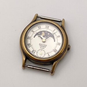 【稼働】SEIKO セイコー success vintage ALBA V806-0170 ムーンフェイズ スモセコ クォーツ レディース腕時計 フェイスのみ 12-26-A