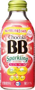 グレープフルーツ&ピーチ味 24本 チョコラBB(栄養機能食品) スパークリング グレープフルーツ&ピーチ味140ml×24本 [