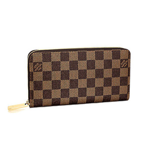 ルイヴィトン 長財布 N41661 ジッピーウォレット ダミエ ラウンドファスナー LOUIS VUITTON ブラウン ユニセックス