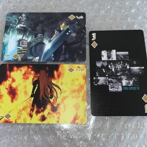 ユニクロ　ファイナルファンタジー 35周年 UTノベルティ　記念トランプ　FF7　3種　クラウド　セフィロス　キービジュアル　FFⅦ