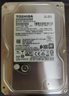 TOSHIBA 3.5" 内蔵型ハードディスク 1TB