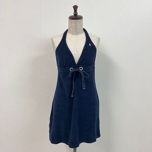 Ralph Lauren ラルフ ローレン パイル ホルダー ネッチュニック ワンピース サイズ S ネイビー ミニ丈 dress 701