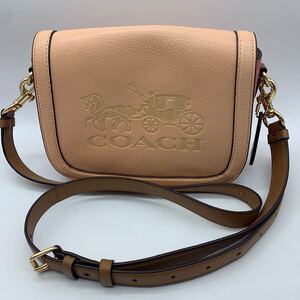 COACH コーチ ショルダーバッグ C9130 ホース アンド キャリッジ ピンク レザー