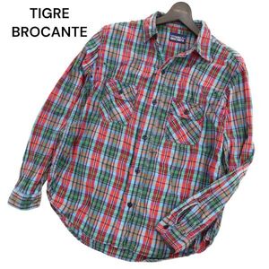 TIGRE BROCANTE ティグルブロカンテ 通年 長袖 ワーク チェック★ シャツ Sz.S　メンズ　C4T03213_4#C