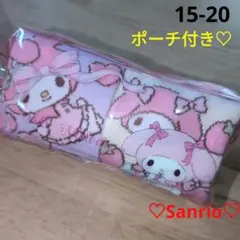 新品未開封　Sanrio　靴下　マイメロディ　６足組　15-20　ポーチセット♡