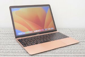 N-1【2017年！core m！】Apple / MacBook A1534(Retina,12-inch,2017) / CPU：core m3-1.2GHz / メモリ：8G / SSD：256G