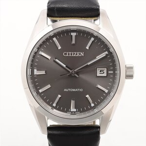 ■ 1円 ～ 正規 現行 参定8.2万■ シチズン CITIZEN ■ シチズンコレクション NB1050-59H 自動巻き グレー ■箱保 メンズ ビジネス 中古品