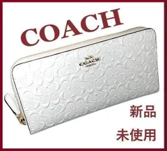 ＣOACH コーチ 新品 長財布 エナメル ホワイト レディース 財布 白 89