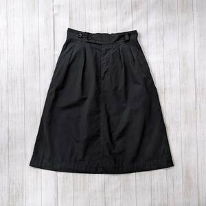 MHL./エムエイチエル/22AW/FINE COMPACT COTTON POPLIN/２タックスカート/バッグゴムウエスト