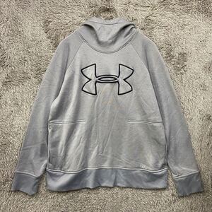 UNDER ARMOUR アンダーアーマー スウェット パーカー プルオーバー サイズM グレー 灰色 メンズ トップス 最落なし （J7）