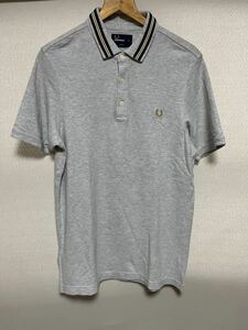 FREDPERRY　フレッドペリー　ポロシャツ　半袖　鹿の子　スリムフィット　トップス　グレー　M6200　サイズM