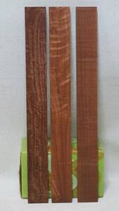 21‐306　花梨四分板 柾杢 濃赤 三丁組　長期在庫品