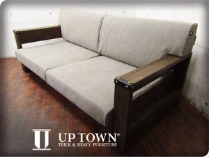 展示品/未使用品/UP TOWN FURNITURE/アップタウンファニチャー/高級/UP358 GURIP2/グリップ2/3Pソファ JP(GY)/3人掛けソファ/22万yykn1012m