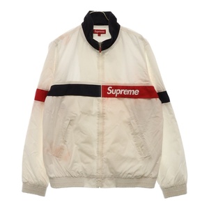 SUPREME シュプリーム 15SS Court Jacket コート ロゴプリント コットン ジップアップ ジャケット ホワイト