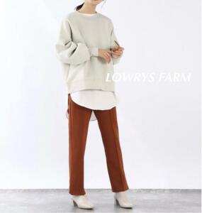 LOWRYS FARM ローリーズファーム　サイドスリット　パンツ　オレンジ　ジャージ素材