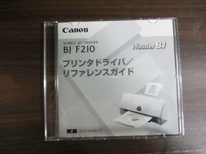キャノン CANON BJ F210 プリンタドライバ/リファレンスガイド CD-ROM 説明書付き