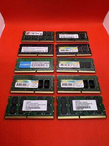 写真現状　メーカー、規格色々 PC4ノートパソコン用DDR4メモリ 8GB 10枚セット計80GB　管21