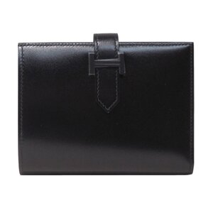 エルメス 長財布 ベアン・コンパクト モノクローム ブラック ボックスカーフ HERMES PORTEFEUILLE BEARN COMPACT MONOCHROME VEAU BOX NOIR