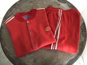 アディダス 地球儀ジャージ ROUGE セットアップ フランス製 2nd VENTEX adidas 70s ECRAIL ワールドマーク made in FRANCE ヴィンテージ