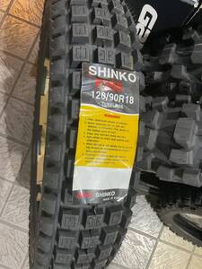 【新品！22年04週製造！】SHINKO オフロードタイヤ F255 120/90R18 TL