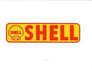 SHELL レーシング ステッカー シェル バナー ガソリン オイル アメリカン雑貨 ガレージ雑貨