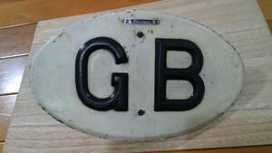 Bluemels（ブルーメル） GB ライセンス プレート （ステー付き）貴重 希少 レア 当時物 中古美品 イギリス製