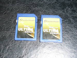 動作保証！SILICON POWER ＳＤカード ULTIMA 256MB 2枚セット