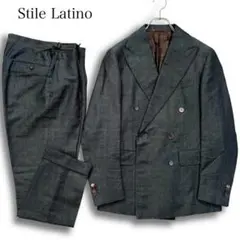 希少カラー★ Stile Latino ダブル セットアップ スーツ グリーン