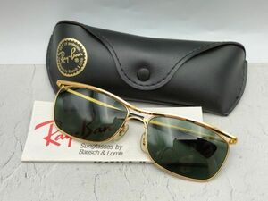 N67 1円～ 中古品 レイバン Ray-Ban ボシュロム B＆L オリンピアン2 DX Olympian サングラス メガネ アイウェア ゴールドカラー ケース付き