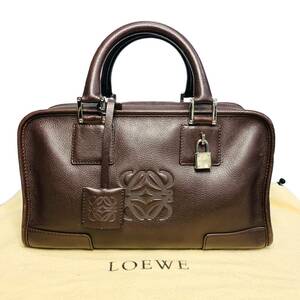 LOEWE ロエベ アマソナ28 レザー ハンドバッグ ブラウン