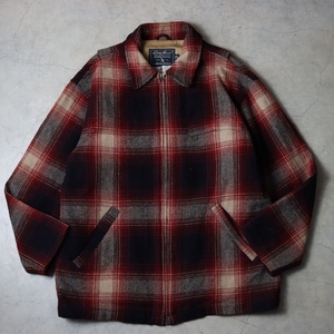 エディーバウアー EDDIE BAUER チェック ウール コート size M / 古着 ヴィンテージ