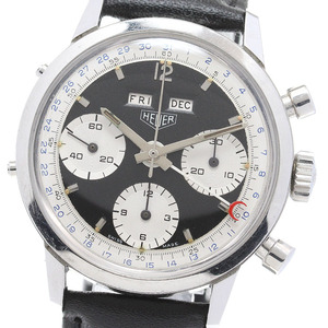 ホイヤー Heuer 2547 トリプルカレンダー Cal.723 クロノグラフ 手巻き メンズ _617659