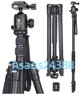 ARTCISE AF30+NB36コンパクトアルミ三脚 全伸高209.8cm トラベル 一脚伸縮可変式 レバーロック Tripod 高級ボール雲台とクイックシュー付き