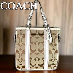 COACH シグネーチャーショルダーバッグ/キャンバス/KHK/6245