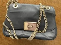 COACH ショルダーバッグ 黒 レザー