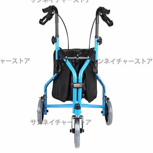 介護保険 歩行器 三輪歩行車 シルバーカー 歩行補助具 手押し車 ショッピング用 折畳み式 バスケット付き 室内室外兼用