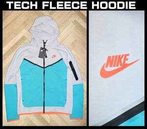 送料無料 特価即決【未使用】 NIKE ★ TECH FLEECE HOODIE (Mサイズ) ★ ナイキ テックフリース グレー CU4490-012 税込定価1万4300円