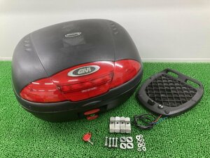 GIVI製 トップケース 社外 中古 バイク 部品 50L リアボックス テールボックス 鍵・ベース付き 大容量 割れ欠け無し