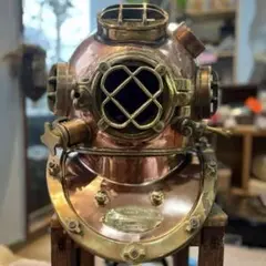 潜水 ヘルメット アンティーク 置物 US NAVY DIVING HELMET