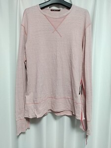 RED EAR 長袖 Tシャツ XLサイズ ピンク系 レッドイヤー カットソーMADE IN JAPAN メンズ 日本製 古着 中古