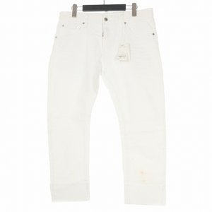 ディースクエアード DSQUARED2 22SS SAILOR JEAN ロールアップデニムパンツ ジーンズ 48 ホワイト 白 S74LB1031 国内正規 メンズ