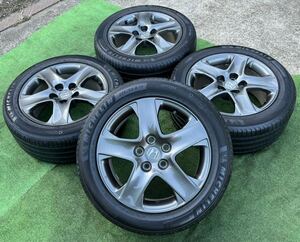 ☆ホンダ 純正 17インチ 17X8J+55 PCD-120穴-5 235/50R17 MICHELINラジアルタイヤ2019年製 4本セット。AN144