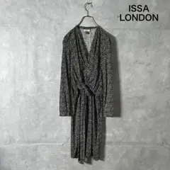 ISSA LONDON 総柄 シルク ワンピース キャサリン妃愛用 N137