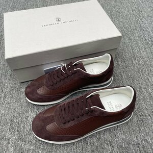 ブルネロクチネリ　BRUNELLO CUCINELLI メンズ　スニーカー　レザー　牛革　靴　シューズ　39-44　サイズ選択可能