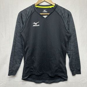 MIZUNO ミズノ ロング スリーブ 長袖 T シャツ ウエア プラ クティス スポーツ トレーニング ランニング ウエア L 黒 ブラック b20662