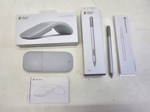 01w1925★1円~ Microsoft Surface サーフェス Arc Mouse アークマウス 1791 Pen 1776 2点セット 一部確認済 中古品