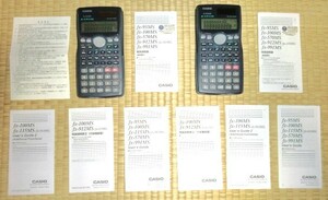 動作品 CASIO カシオ fx-912MS 関数電卓 S-V.P.A.M 計算機 2台セット 説明書付き