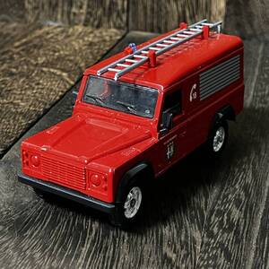 SK SOLIDO　LANDROVER DEFENDER 1/43 ソリド　ランドローバー　消防車　ミニカー