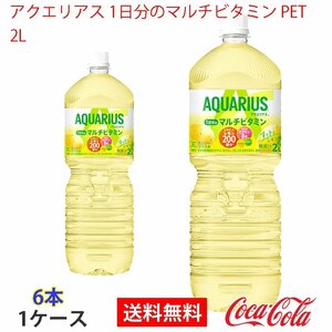 即決 アクエリアス 1日分のマルチビタミン PET 2L 1ケース 6本 (ccw-4902102132695-1f)