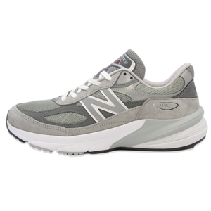 未使用 New Balance ニューバランス 27cm M990GL6 USA製 990v6 ランニングシューズ 米国製 ピッグスキンスエード グレー GRAY 35003660